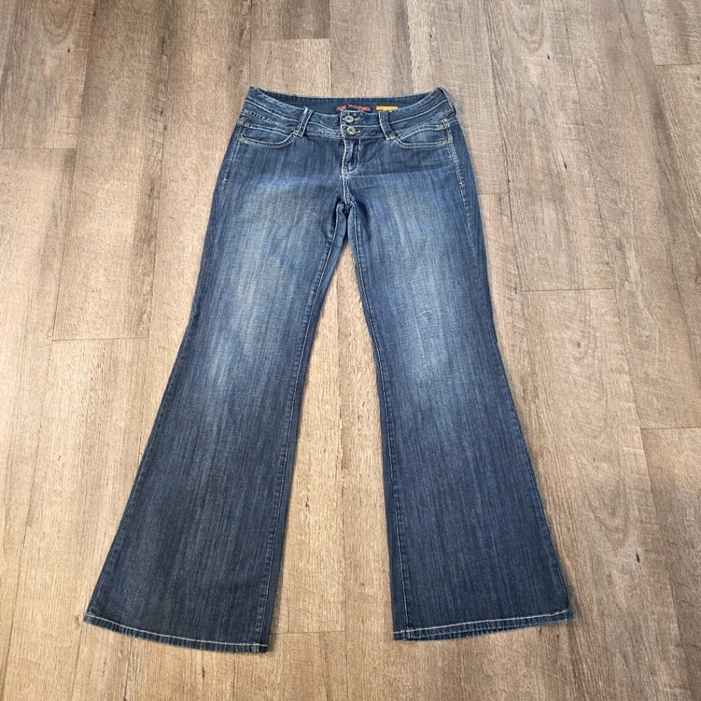 Chip and Pepper Humbolt Wide-Leg Jeans Sz 11 Inseam 32.5" Dark Wash Denim
